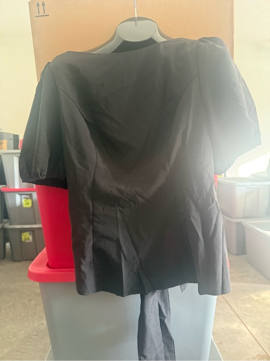 Tops - Black Dress Shirt - Classic Short Sleeve m50